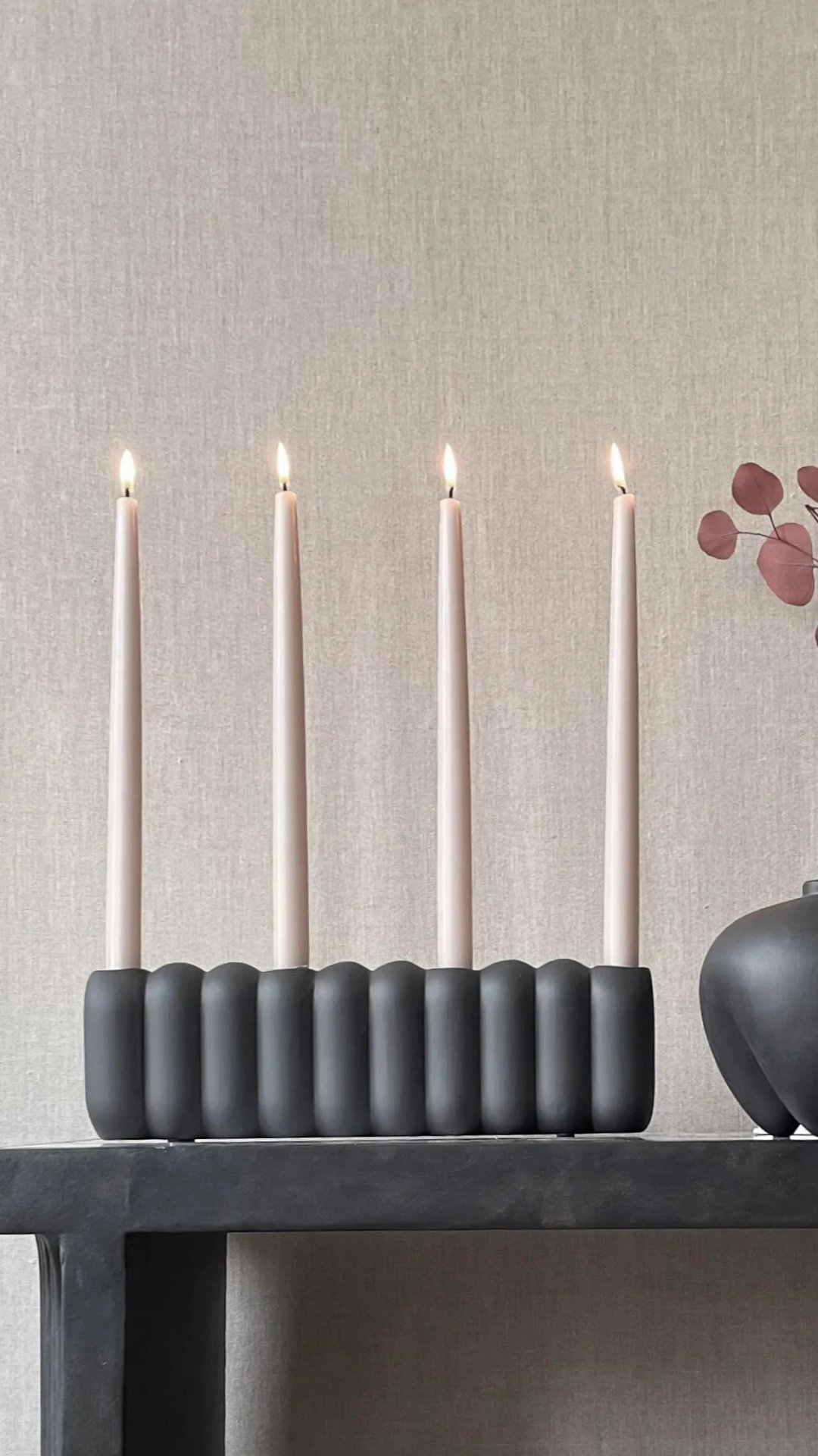 Tube candle holder